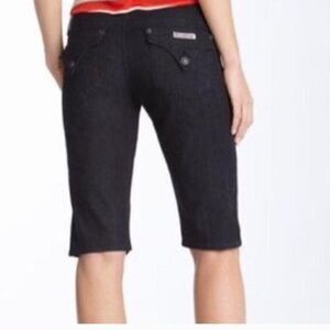 Hudson Dark Denim Low Rise Shorts 25